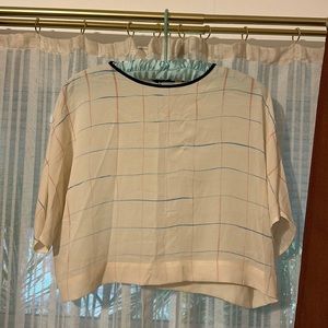 Silk Cardinal Crop Top Small